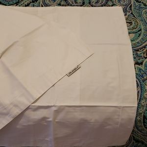 Set of 2 White king size pillow shams covers Nwot cotton